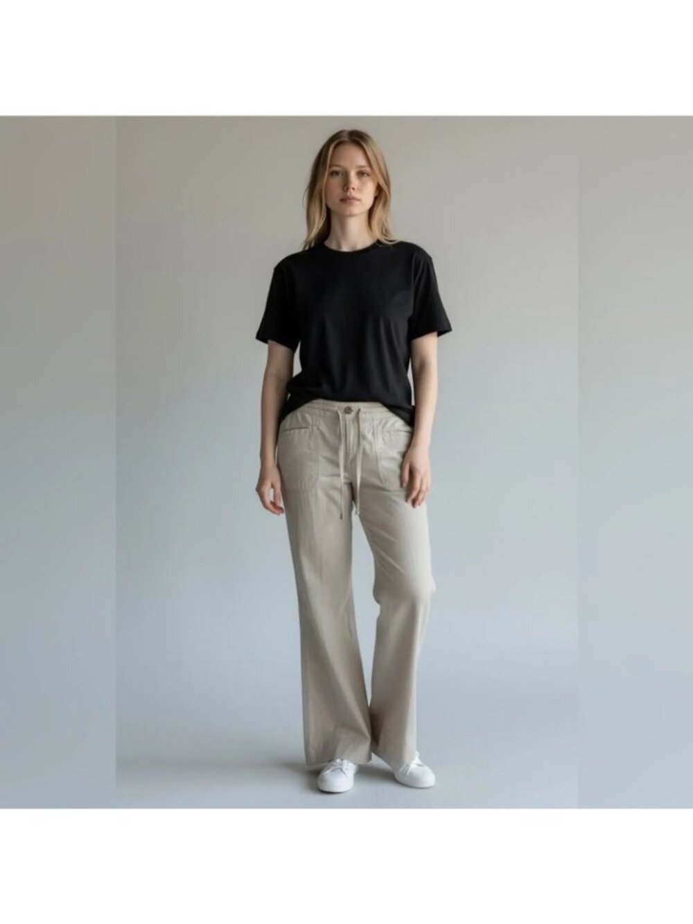 SIZE 14 The North Face Larison Linen Pant Low Rise Flare